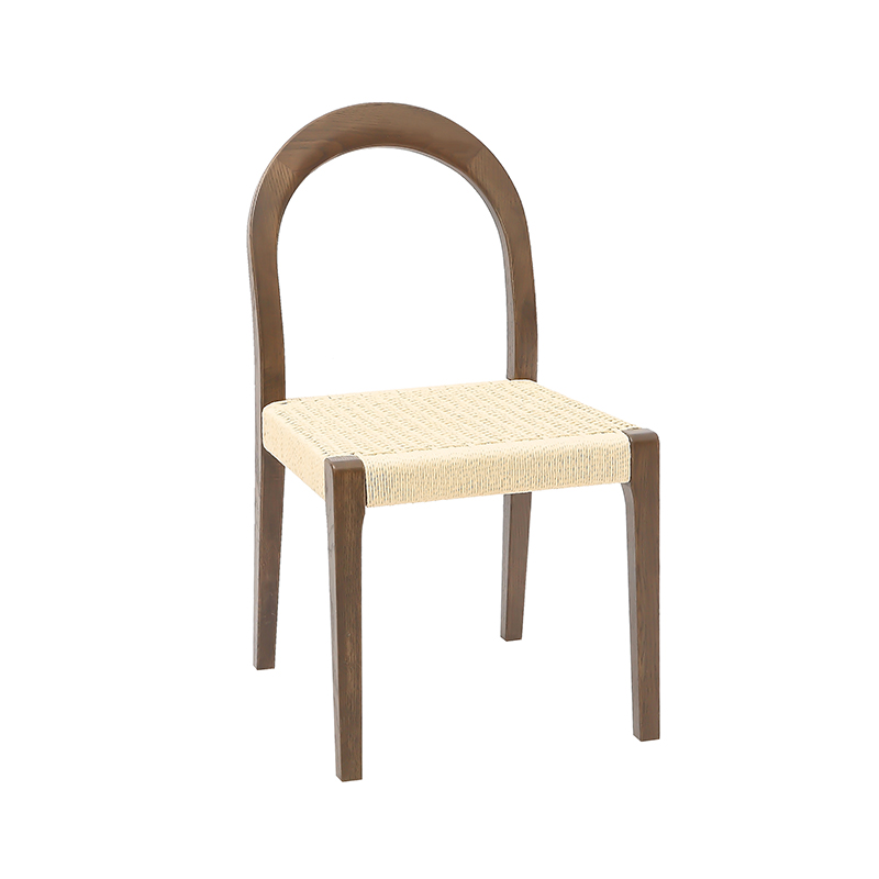 Estilo ng Pagtitirintas Base Wood Chair