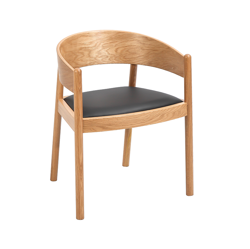 Dining Upholstered Chair na may PU Seat Cushion