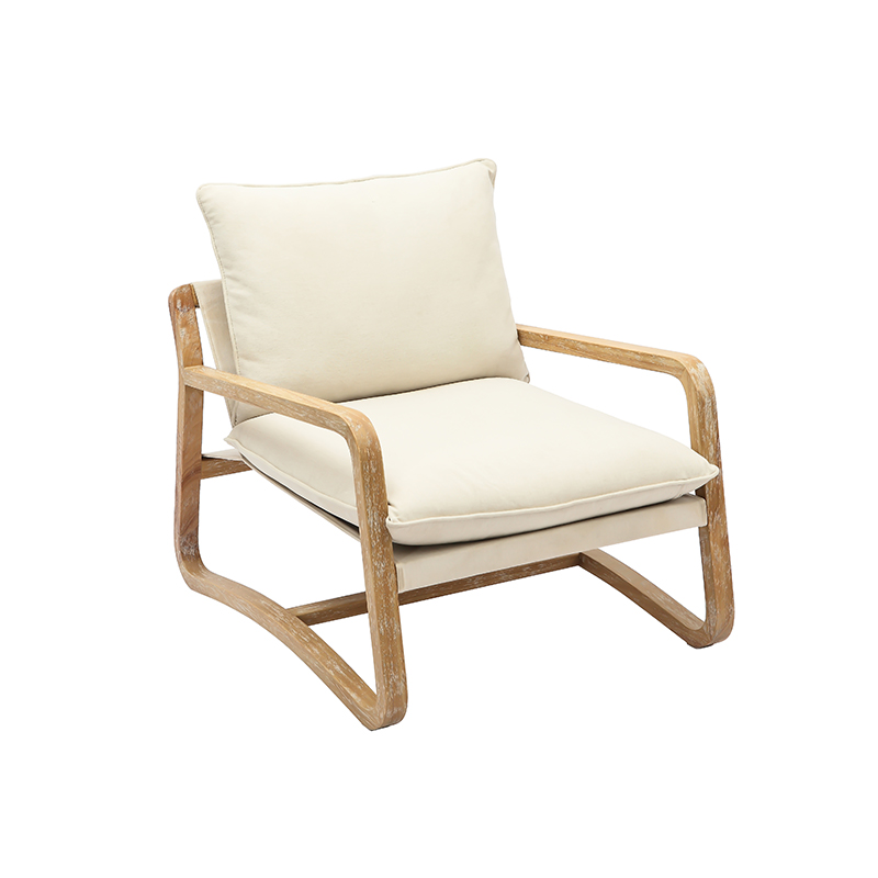Dining Upholstered Chair na may Off-white Pillow