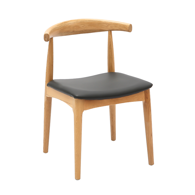 Dining Upholstered Chair na may Leather Texture Cushion