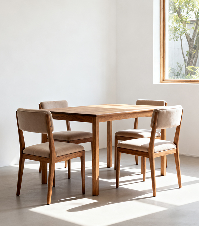 Wood Upholstered na upuan